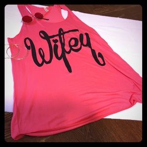 Plus size women’s sleeveless wifey top